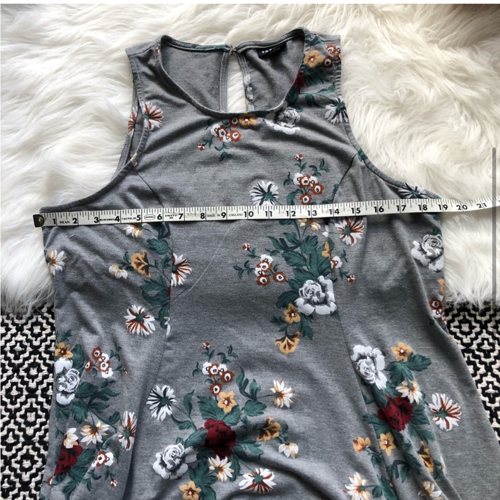Torrid Grey & Rust Floral Dress - Picture 4 of 6